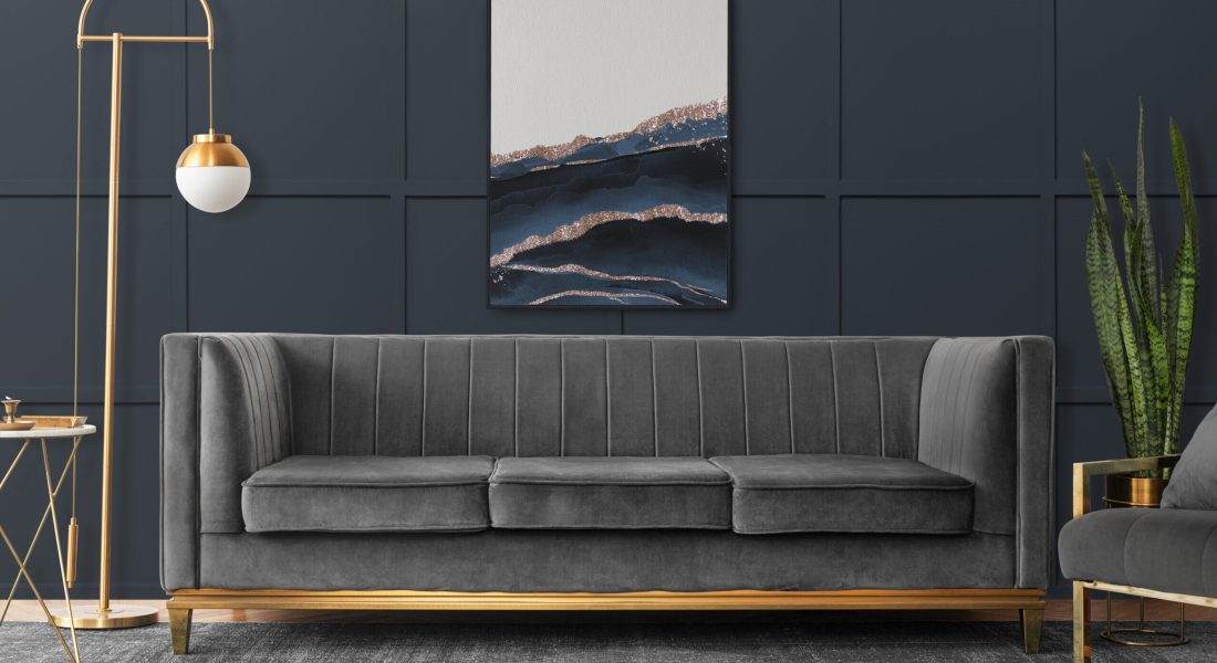 Chic modern luxury aesthetics style living room in gray tone Chic modern luxury aesthetics style living room in gray tone